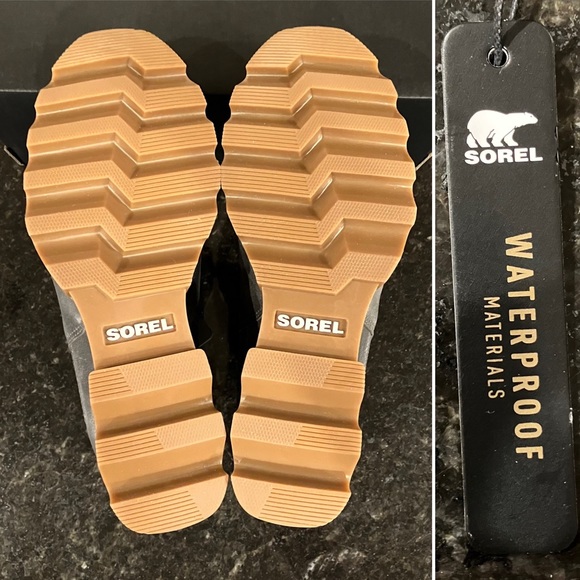 New Sorel Joan of Arctic Wedge III Chelsea Bootie, Waterproof Leather Ankle Boot - Picture 15 of 16